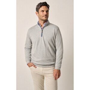 Johnnie-O Mens Sz XL Gray Sully 1/4 Zip Pullover